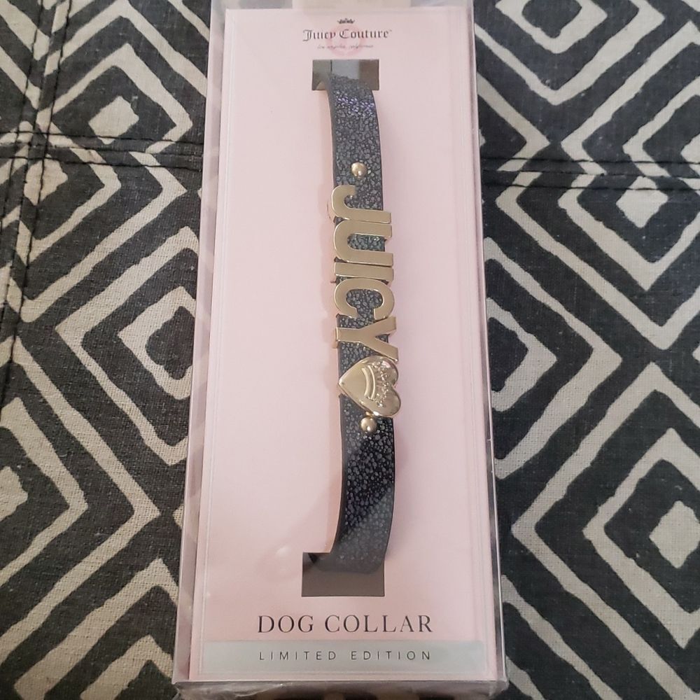 NEW Juicy Couture dog collar for neck size 10-13.5 inches